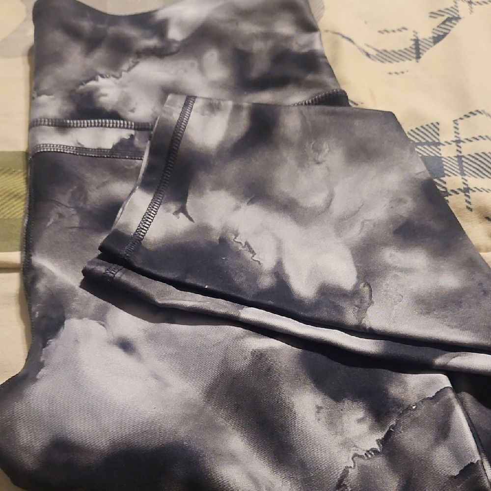 Marika Black and Gray Leggings